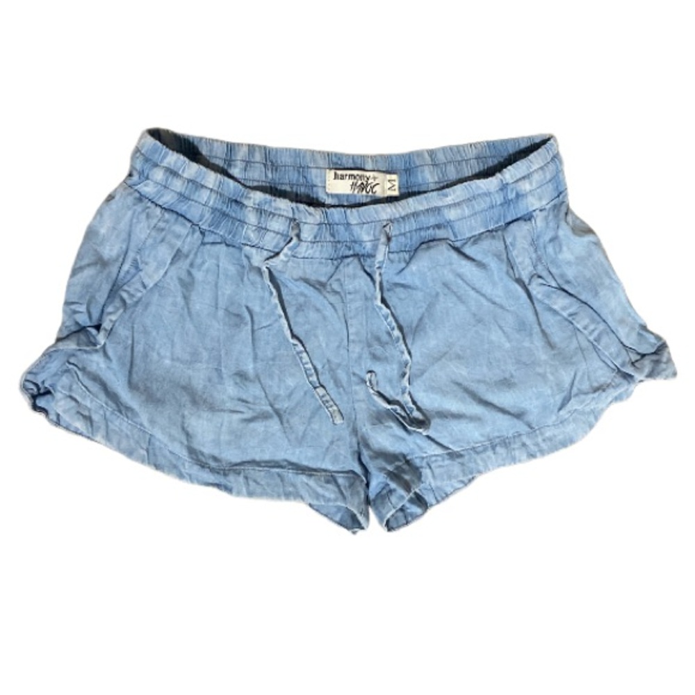 Harmony & Havoc Light Blue Hot Pants Trendy Short Shorts - Size M
